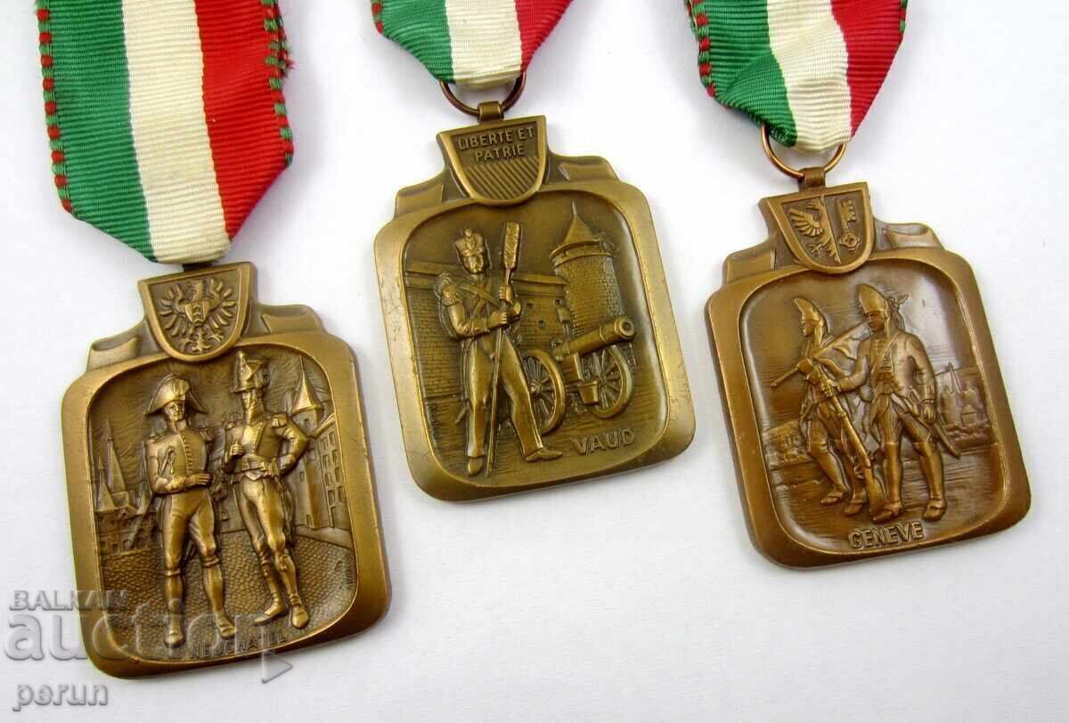 Elveția - Medalii comemorative militare - Lot 3 bucăți - 1974 cu preț € 25.56 | 49.99 BGN