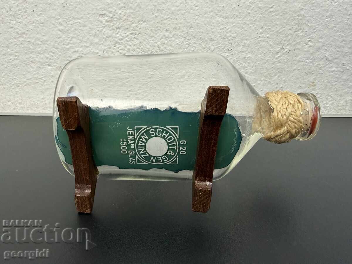 Handmade sailboat / ship / boat in a bottle. No. 773 - 6