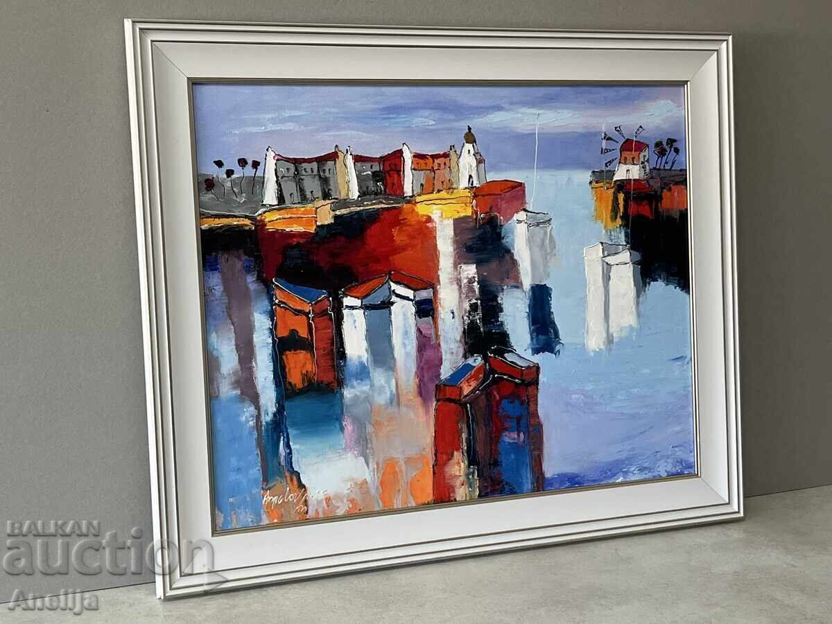 Peisaj marin abstract Sozopol cu preț € 95.00 | 185.80 BGN