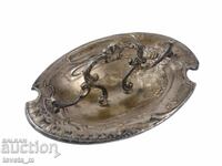 Bombonieră veche argintată în stil Secession, începutul secolului XX