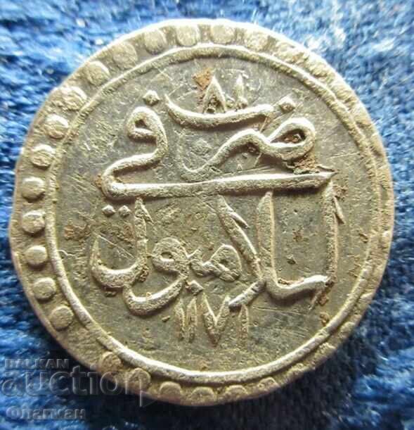 Turcia 5 Para 1171/81 Sultan Mustafa al III-lea
