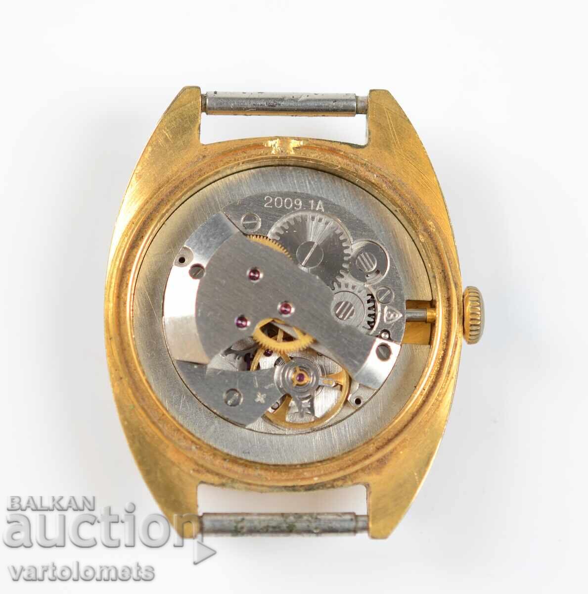 Ceas bărbătesc ZARYA URSS placat cu aur 10 Mk - nu funcționează cu preț € 18.41 | 36.01 BGN Ceas bărbătesc ZARYA URSS placat cu aur 10 Mk - nu funcționează cu preț € 18.41 | 36.01 BGN