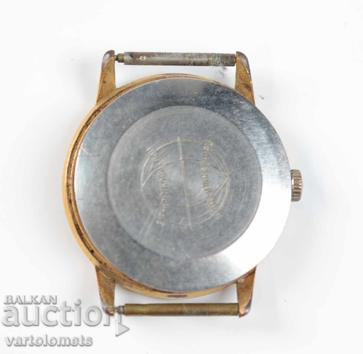 Аукцион Мъжки часовник РАКЕТА СССР с позлата 12.5 Мк -  не работи