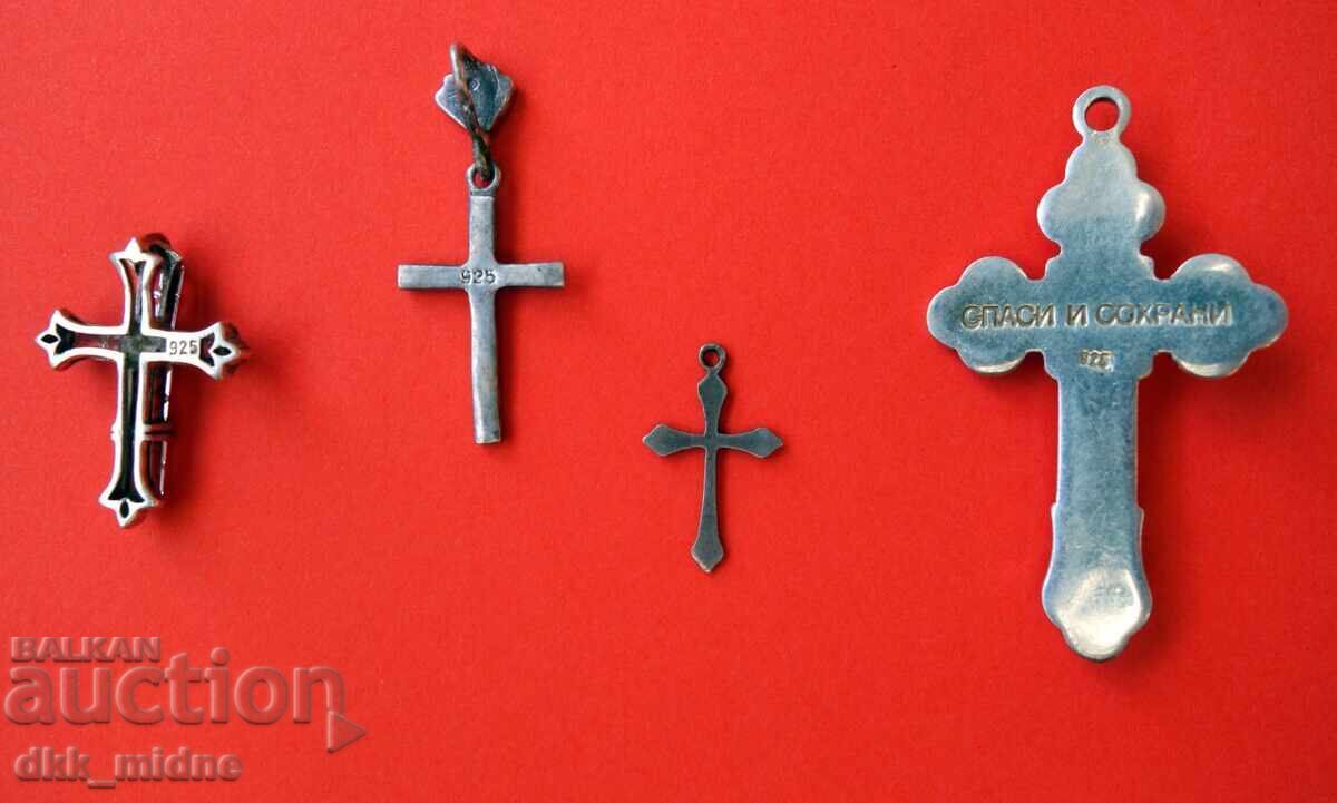Four old silver crosses - lot with price € 30.00 | 58.67 BGN