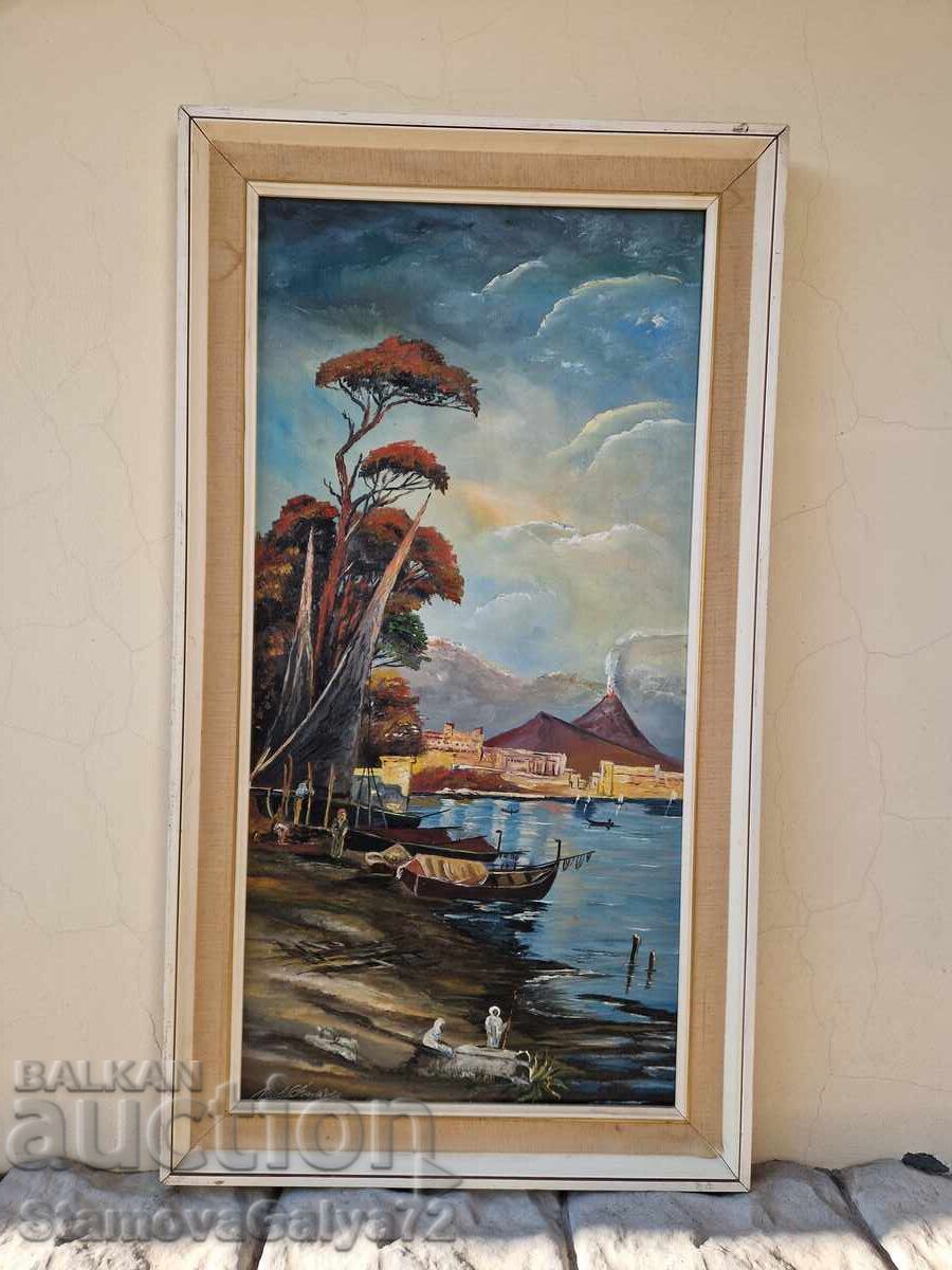 Εξαιρετικός πίνακας ζωγραφικής, αυθεντικό έργο τέχνης με λάδι σε καμβά