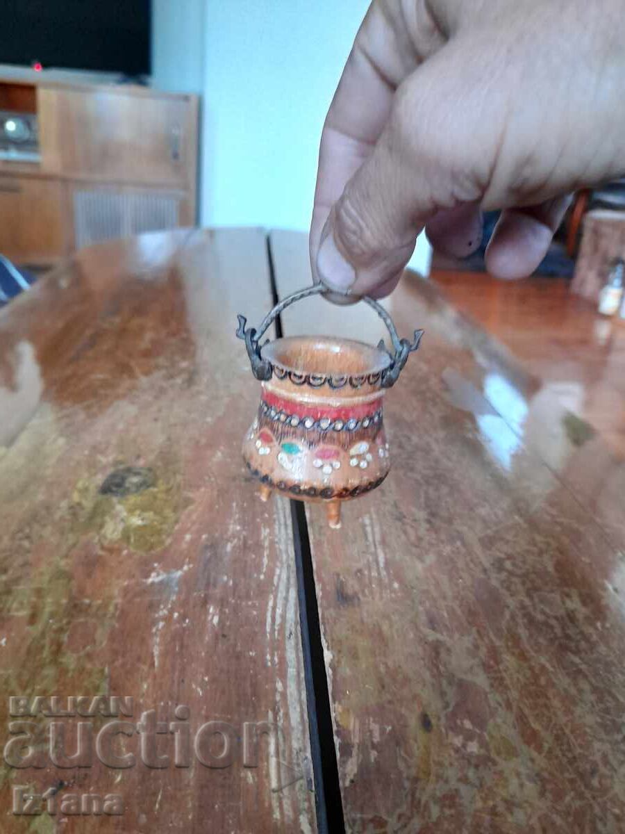 Livrarea Vechi vas din lemn pentru suveniruri, cană