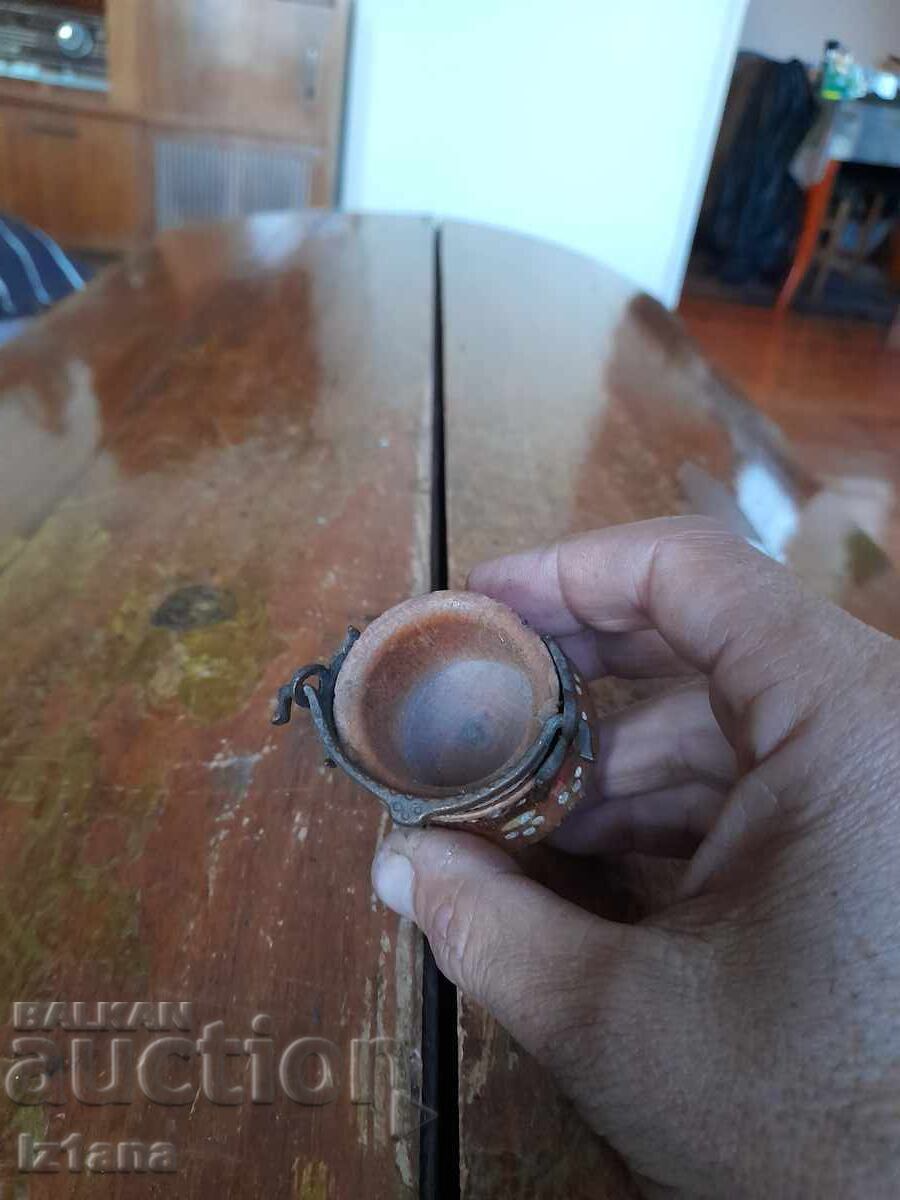 Vechi vas din lemn pentru suveniruri, cană - 5