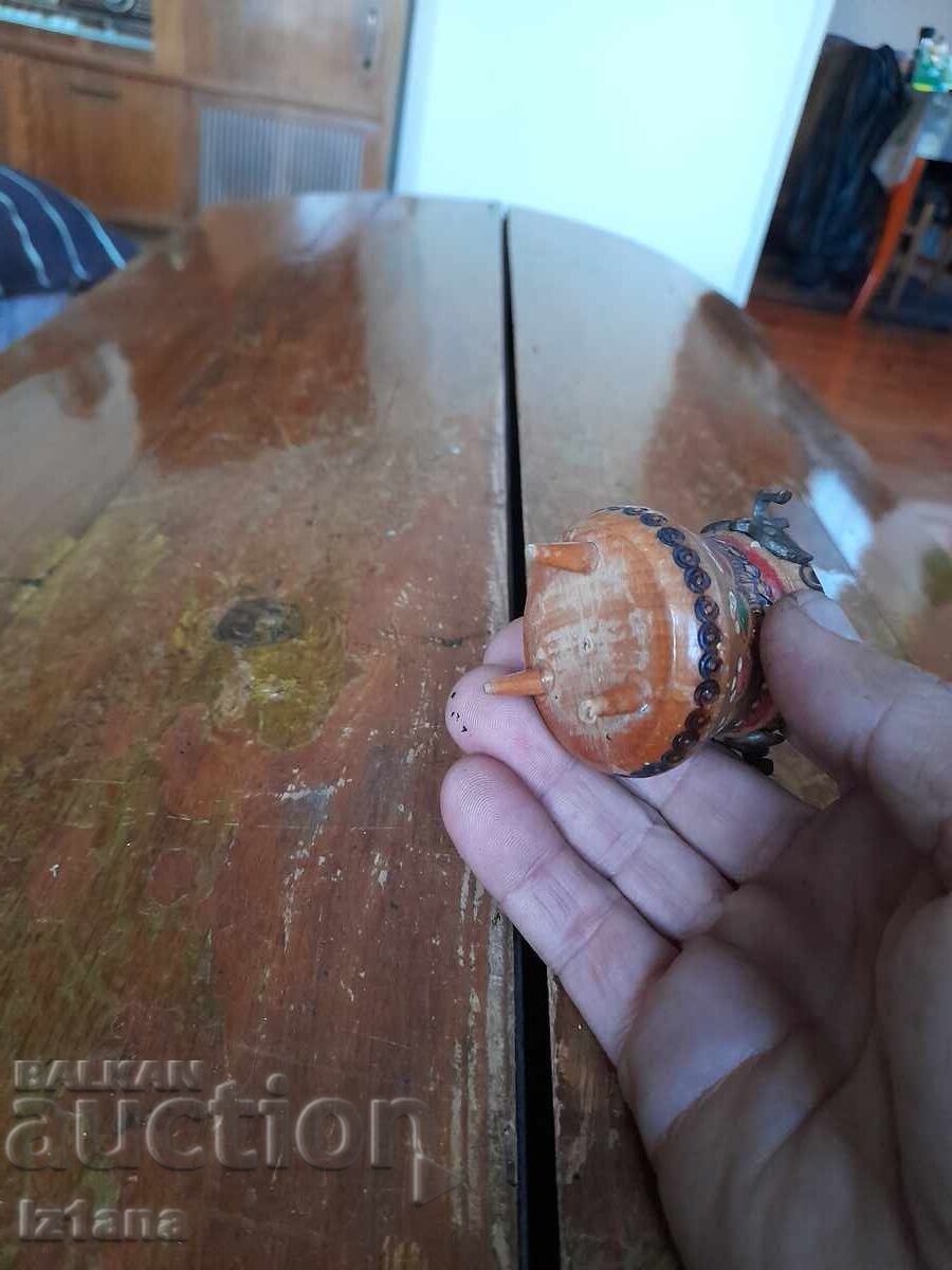 Vechi vas din lemn pentru suveniruri, cană - 6