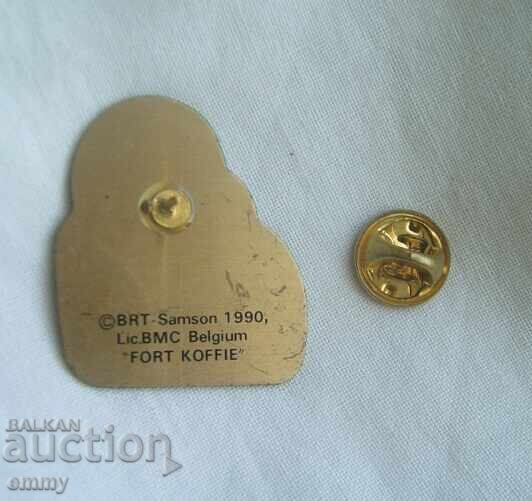 Значка - телевизионен герой куче Samson, Белгия, 1990 г с цена € 1.10 | 2.15 лв. Значка - телевизионен герой куче Samson, Белгия, 1990 г с цена € 1.10 | 2.15 лв.