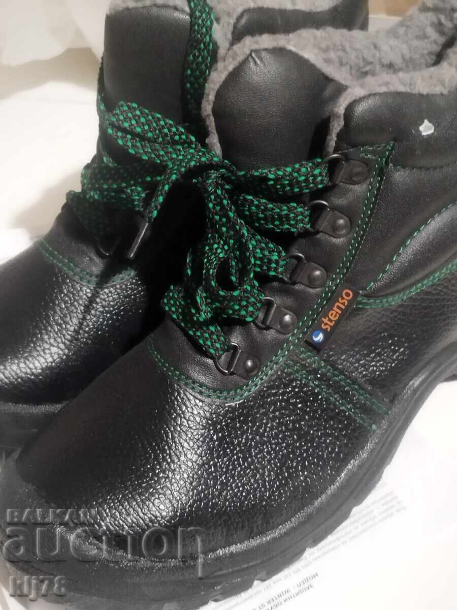 Работни обувки с бомбета - нови - 5