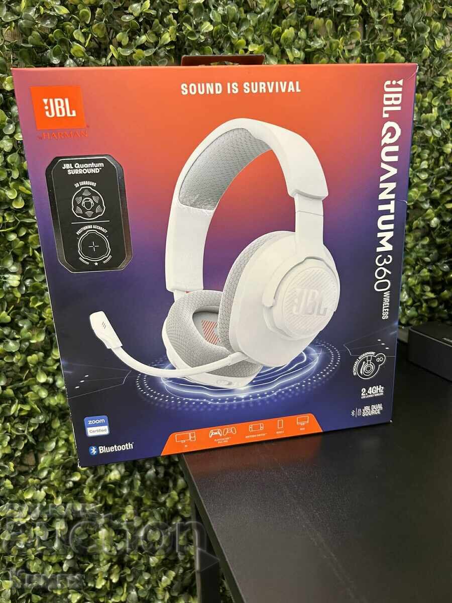 JBL QUANTUM 360 Wireless WHITE Headphones - new JBL QUANTUM 360 Wireless WHITE Headphones - new