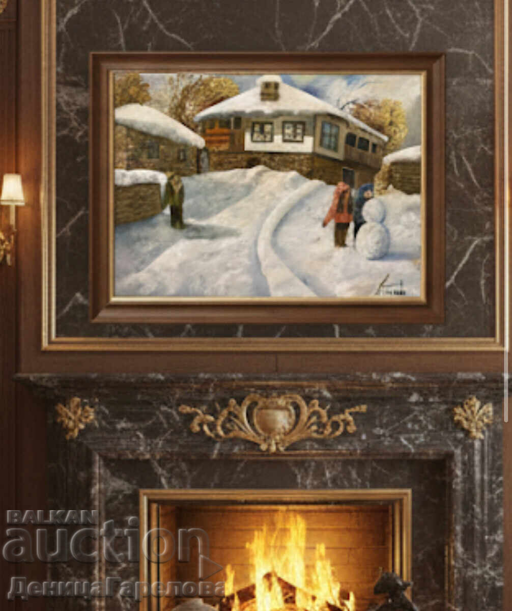 Denitsa Garelova tablou 50/40 „Om de zăpadă” - 7