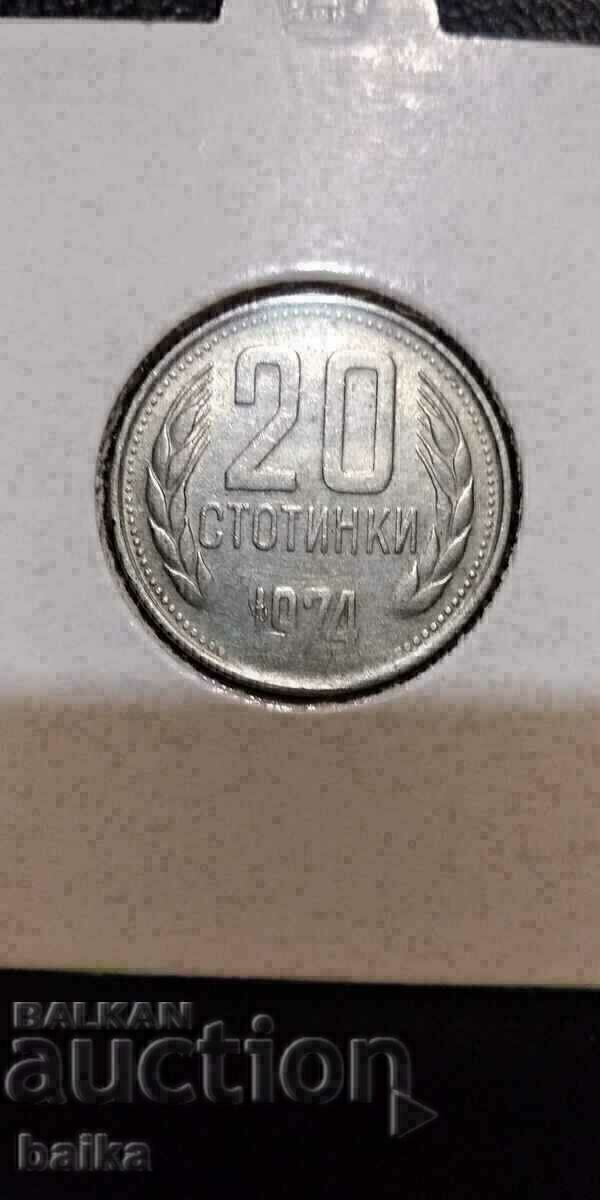 20 ST. 1974. -DOUBLE SIDED CLIP!!!