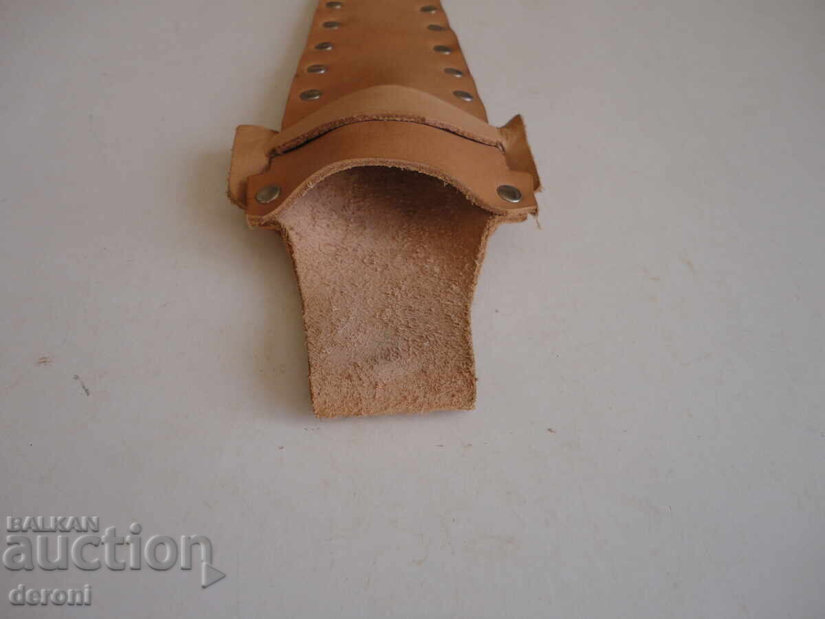 Κάνια για κυνηγετικό μαχαίρι φίγκα φυσικό δέρμα - 6