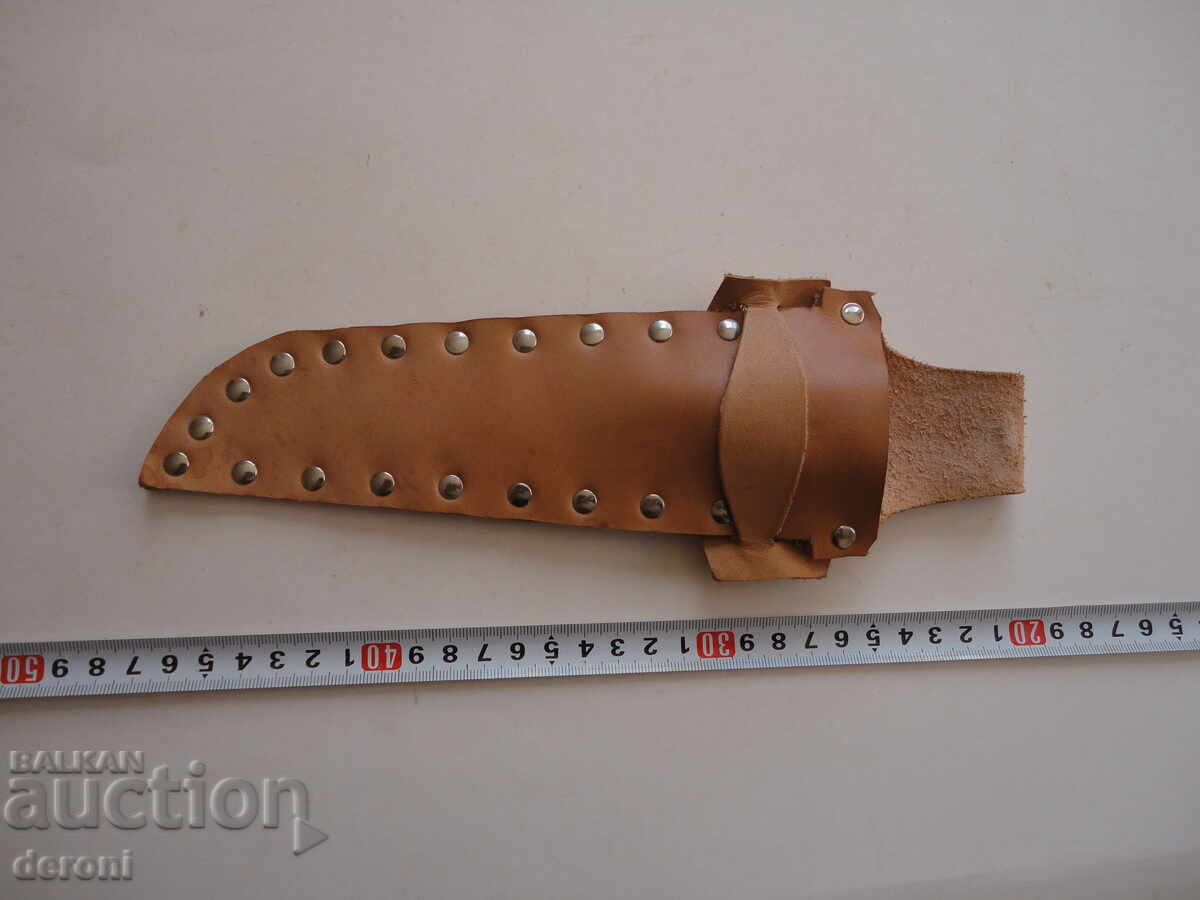 Κάνια για κυνηγετικό μαχαίρι φίγκα φυσικό δέρμα