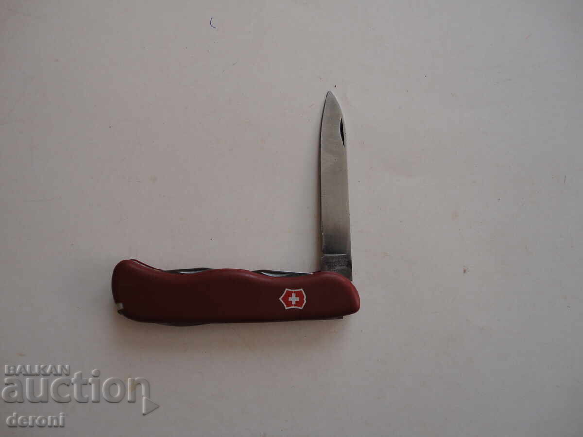 Auction Large Swiss Victorinox Knife, Patented Auction Large Swiss Victorinox Knife, Patented