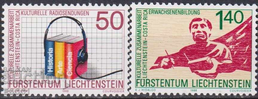 Timbre curate Cooperare Culturală 1989 din Liechtenstein