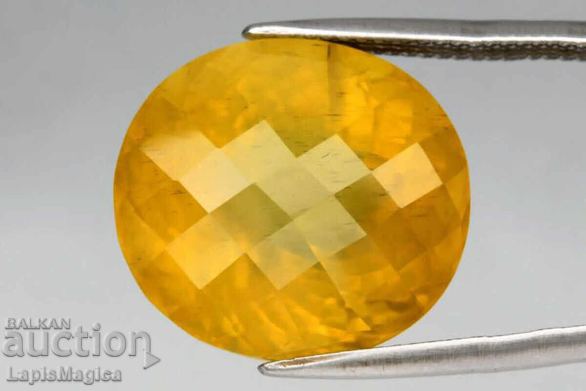 Apatit galben 21.00ct tăietură cushion Apatit galben 21.00ct tăietură cushion
