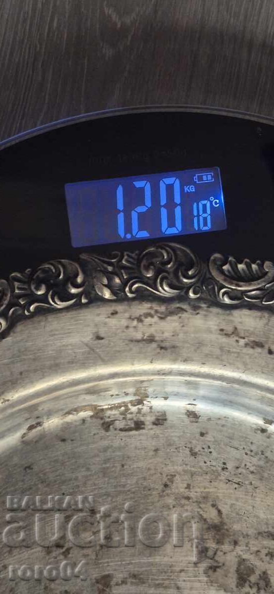 Delivery of HUGE OLD SILVER PLATE - ALP. SILBER - 1,200 kg