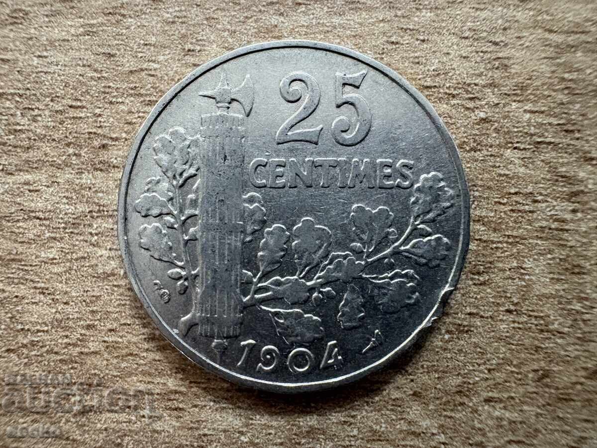Γαλλία - 25 λεπτά (1904)