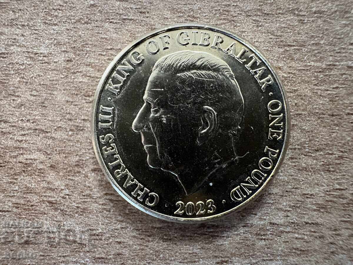 Gibraltar - 1 liră (2023) cu preț € 6.39 | 12.50 BGN