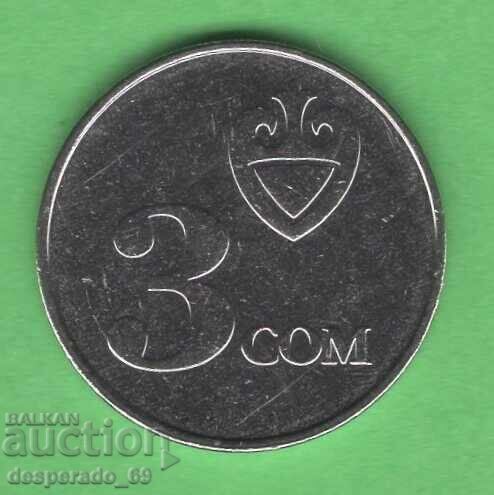 (¯`'•.¸ 3 som 2008 KÂRGÂZSTAN UNC- ¸.•'´¯)