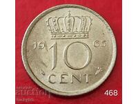10 cenți 1965 - Țările de Jos