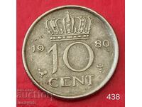 10 cenți 1980 - Olanda