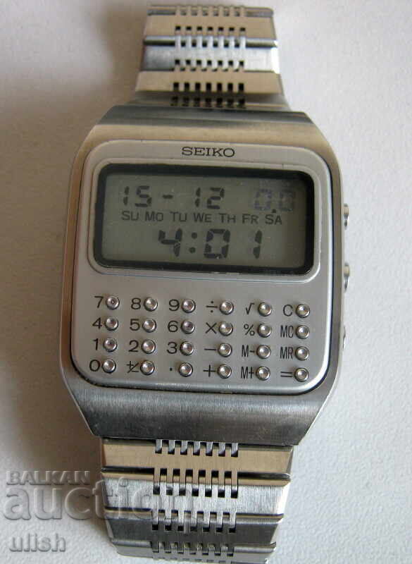 Аукцион Seiko C153 - 5011 LCD Сейко калкулатор 1977 пълен комплект