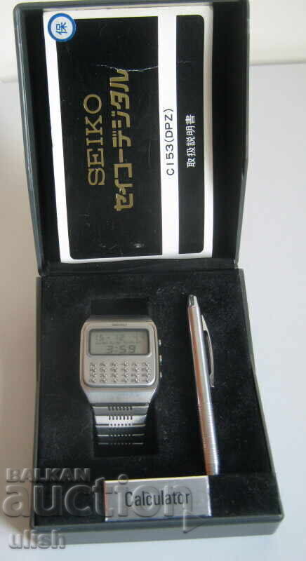 Seiko C153 - 5011 LCD Σέικο καlkuλαtor 1977 πλήρες σετ Seiko C153 - 5011 LCD Σέικο καlkuλαtor 1977 πλήρες σετ