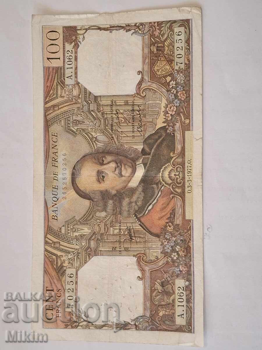 Bancnotă 100 franci 1977 Franța Bancnotă 100 franci 1977 Franța