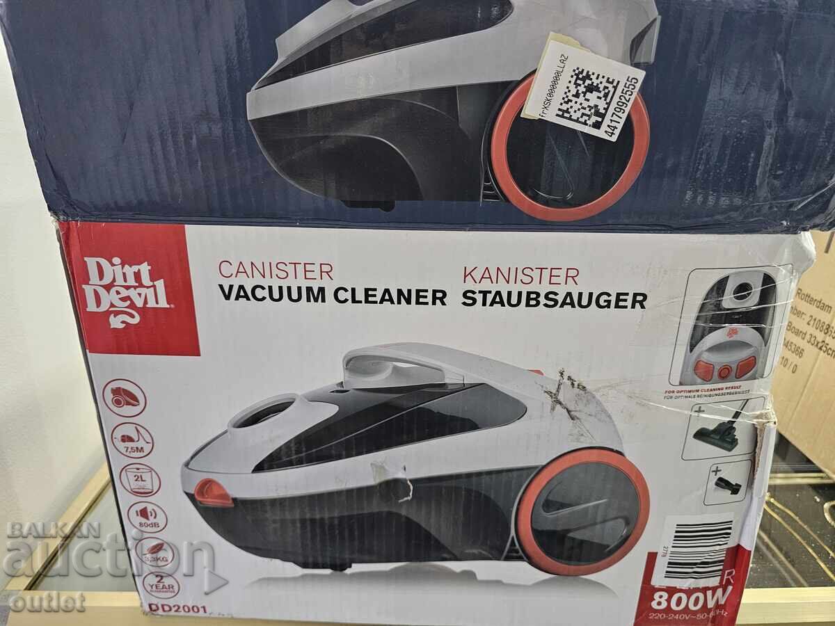 Доставка на Мощна Прахосмукачка с Торба DIRT DEVIL DD2001
