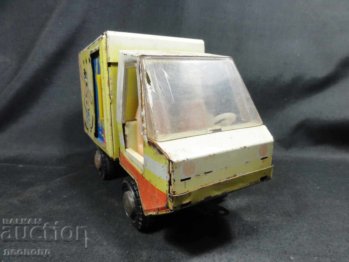 BZC VECHI RETRO SOC URSS TĂBLĂ DE JUcăriE CIRCUL TRUCK - 5 BZC VECHI RETRO SOC URSS TĂBLĂ DE JUcăriE CIRCUL TRUCK - 5