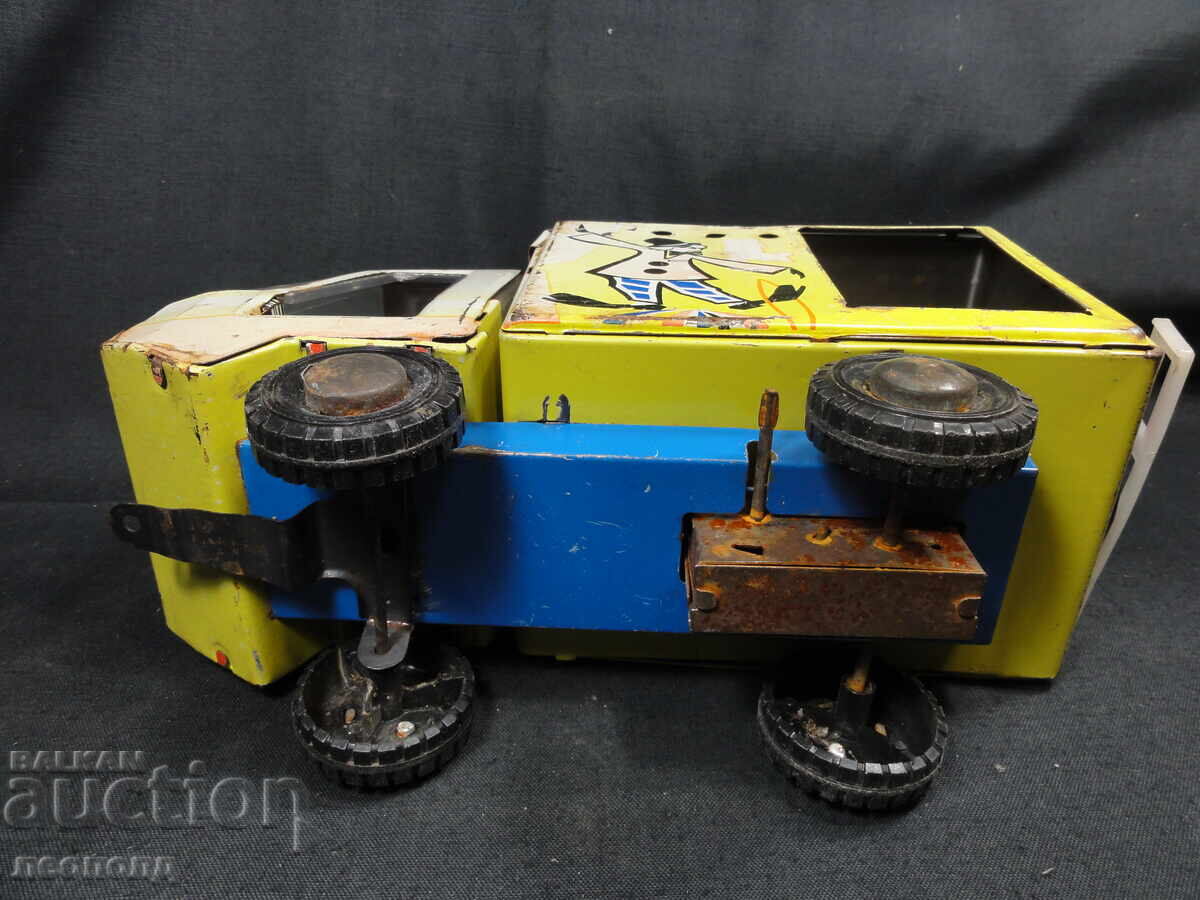 BZC VECHI RETRO SOC URSS TĂBLĂ DE JUcăriE CIRCUL TRUCK - 6 BZC VECHI RETRO SOC URSS TĂBLĂ DE JUcăriE CIRCUL TRUCK - 6