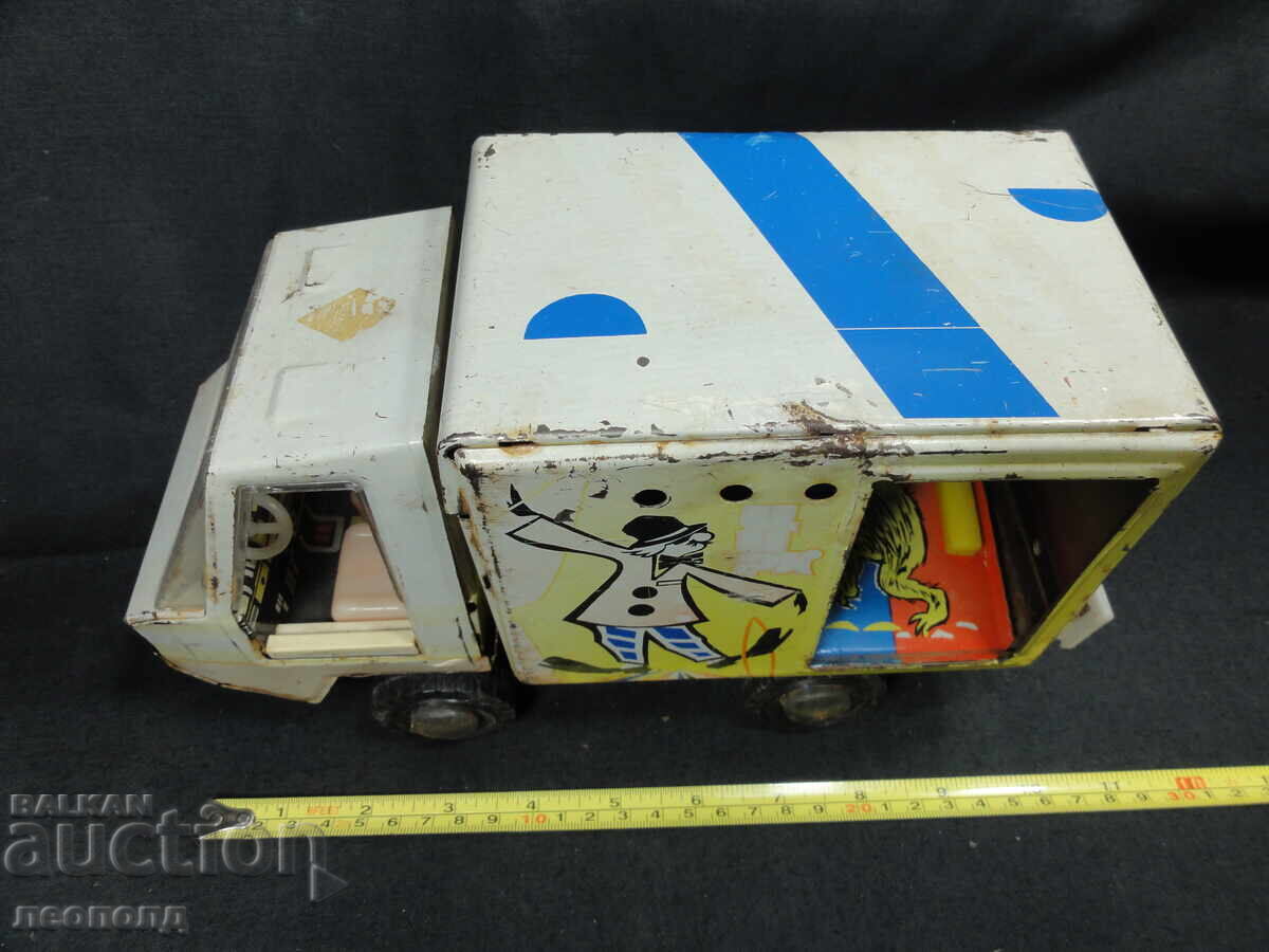 BZC VECHI RETRO SOC URSS TĂBLĂ DE JUcăriE CIRCUL TRUCK - 7 BZC VECHI RETRO SOC URSS TĂBLĂ DE JUcăriE CIRCUL TRUCK - 7