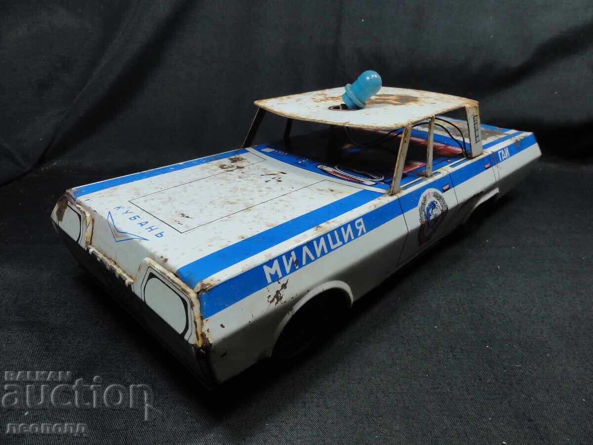 Licitație BZTS STARA RETRO SOTS SSSR JUCĂRIE METALICĂ MAȘINĂ POLIȚIE RUTIERĂ GAI