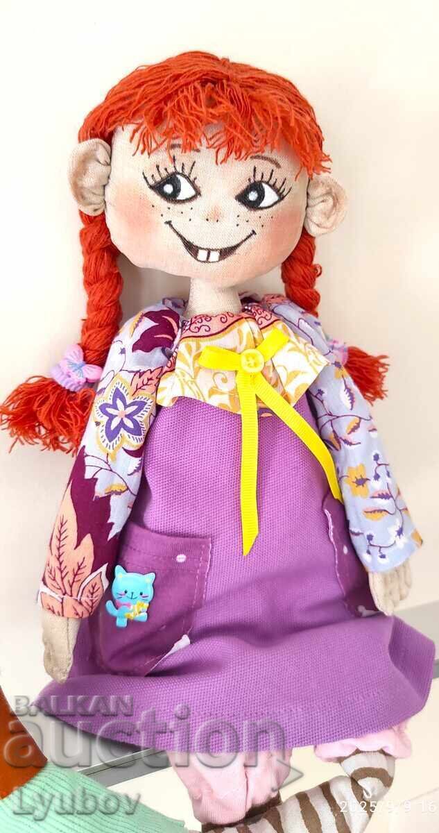 Доставка на Кукла Пипи дълъг чорап. Ръчно изработена. Доставка на Кукла Пипи дълъг чорап. Ръчно изработена.