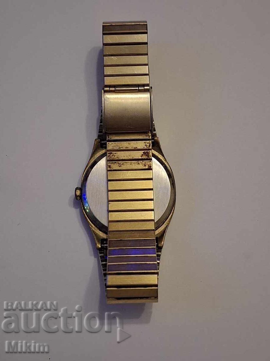 Παράδοση Επιχρυσωμένο ανδρικό ρολόι Geneve de Luxe Παράδοση Επιχρυσωμένο ανδρικό ρολόι Geneve de Luxe