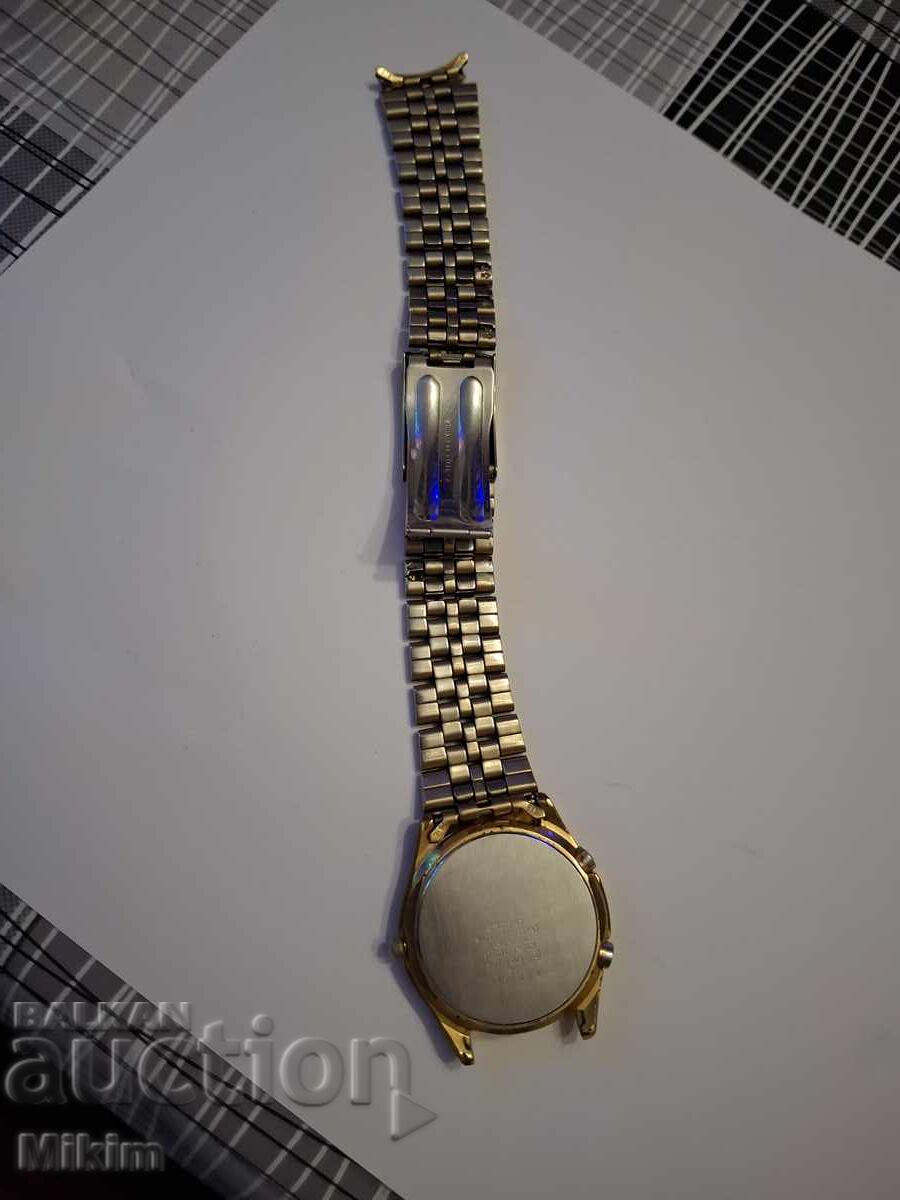 Παράδοση Επιχρυσωμένο ανδρικό ρολόι Seiko Παράδοση Επιχρυσωμένο ανδρικό ρολόι Seiko