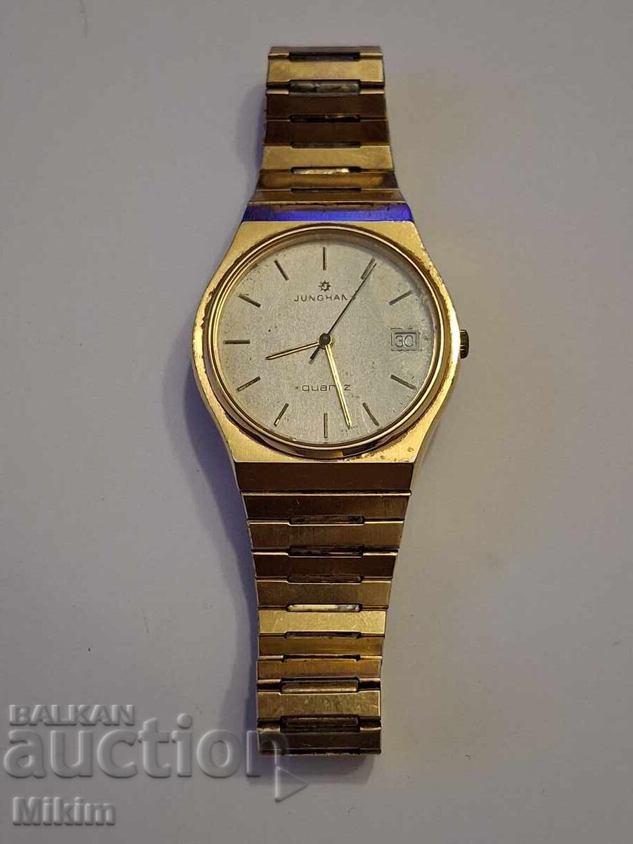 Δημοπρασία Επιχρυσωμένο ανδρικό ρολόι Junghans