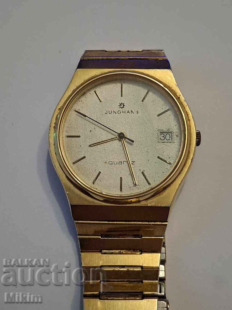 Επιχρυσωμένο ανδρικό ρολόι Junghans