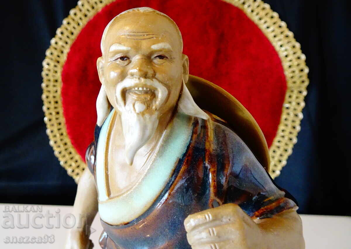 Порцеланова статуетка Китайски рибар Shiwan. - 5 Порцеланова статуетка Китайски рибар Shiwan. - 5