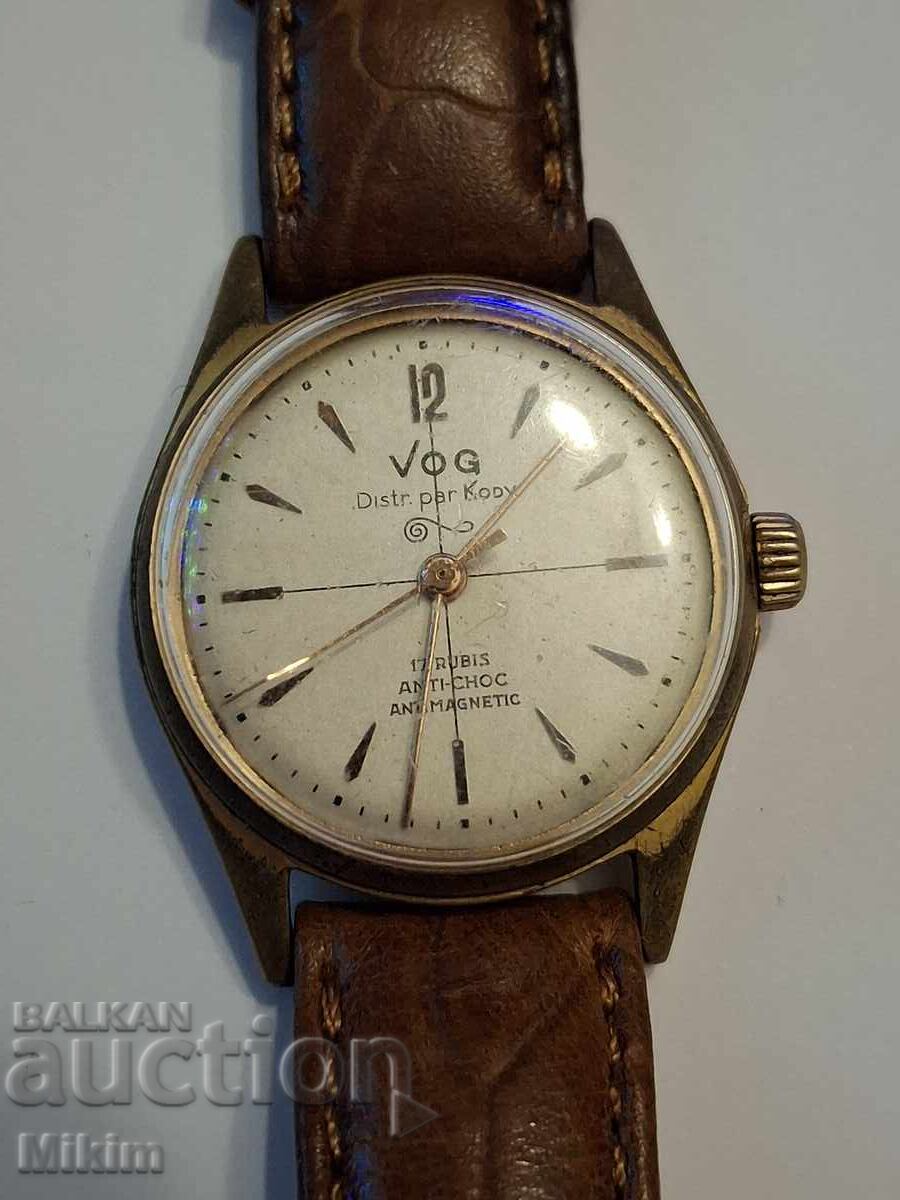 Επιχρυσωμένο ανδρικό ρολόι Vog Επιχρυσωμένο ανδρικό ρολόι Vog