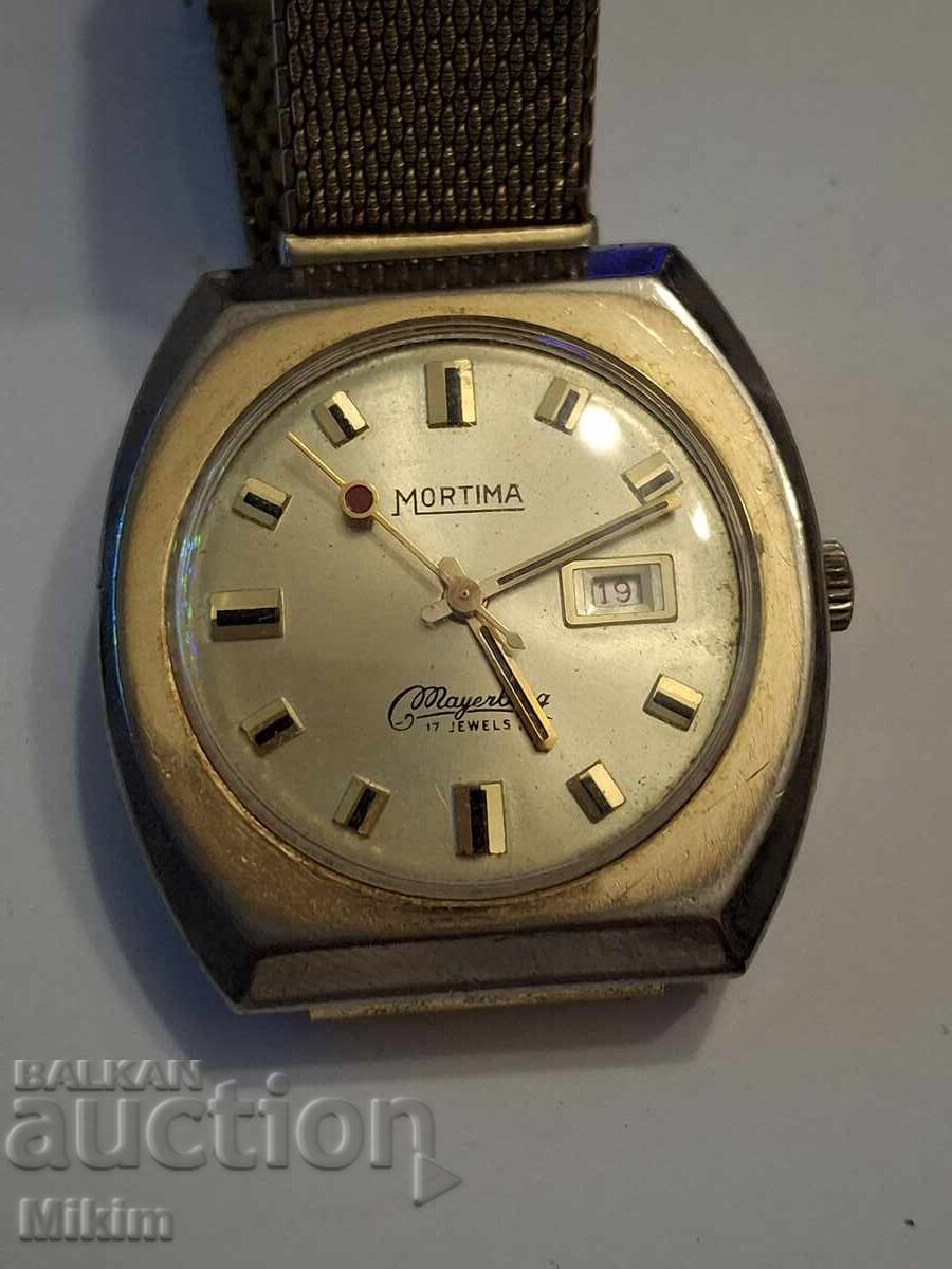 Επιχρυσωμένο ανδρικό ρολόι Mortima