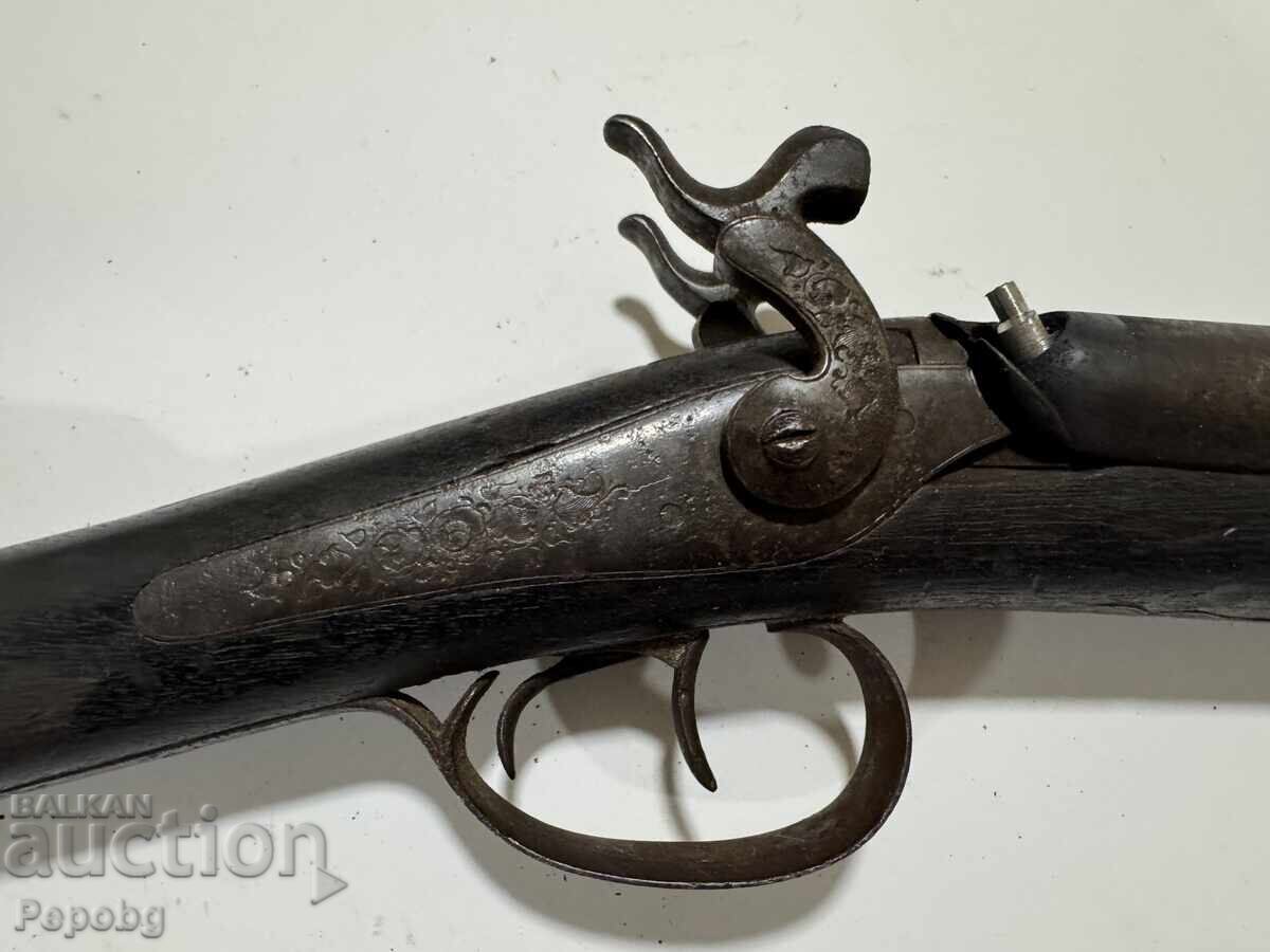 Old double-barreled capsule rifle with price € 255.65 | 500.01 BGN Old double-barreled capsule rifle with price € 255.65 | 500.01 BGN