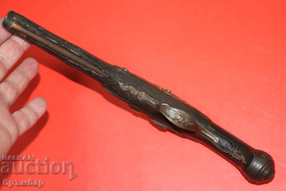 Livrarea Pistol capsular vechi, pistol cu cremene, capsator