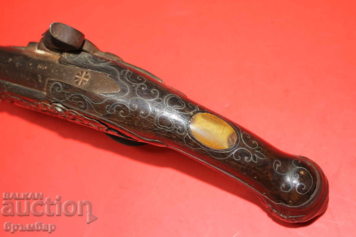 Pistol capsular vechi, pistol cu cremene, capsator - 6