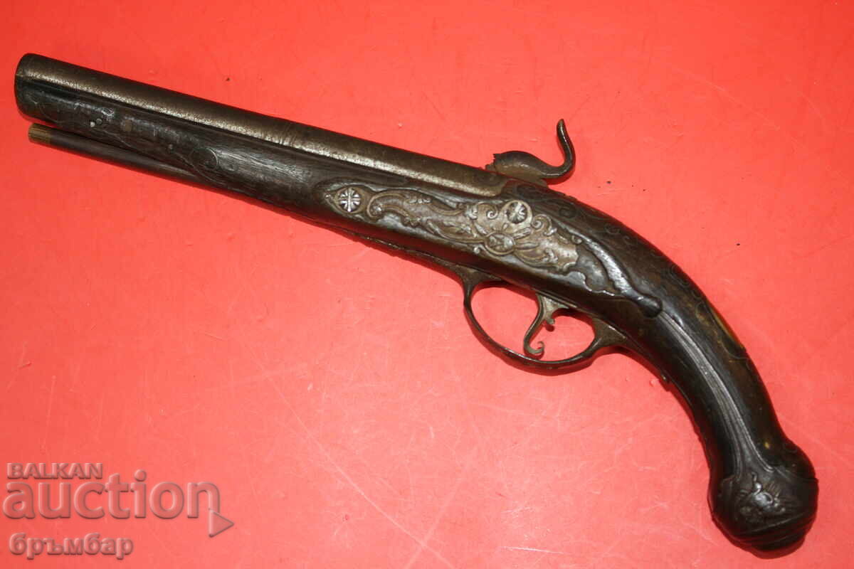 Pistol capsular vechi, pistol cu cremene, capsator - 7