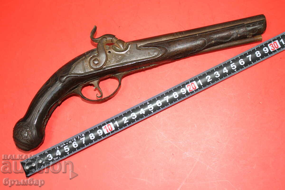 Pistol capsular vechi, pistol cu cremene, capsator