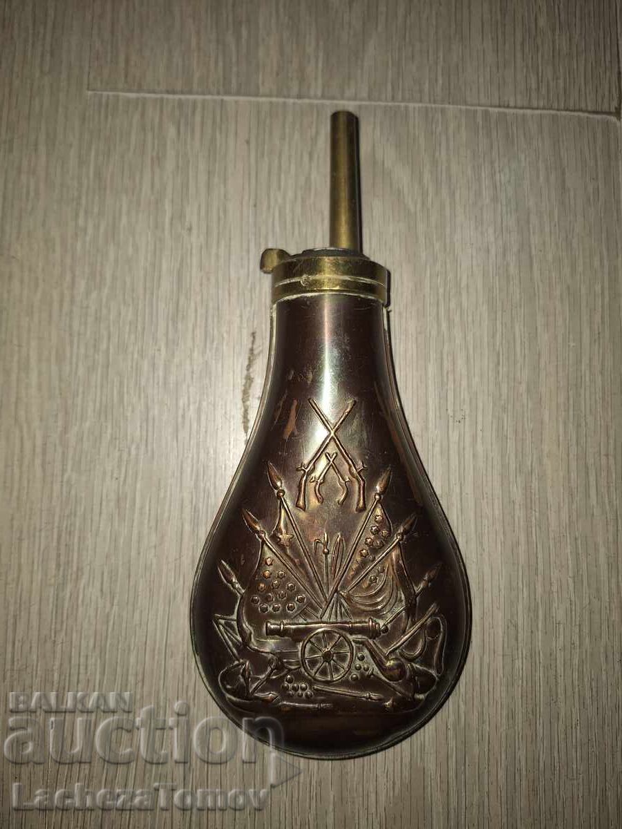 Μπαρουτοθήκη παλιά Γαλλίας, φιγούρα, άριστη κατάσταση